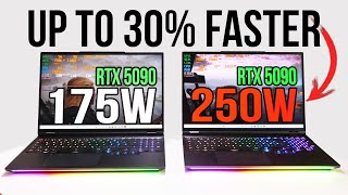 Shunt Modded RTX 5090 Laptop: 250W vs 175W - Record Setting Benchmarks, Thermals, and Performance