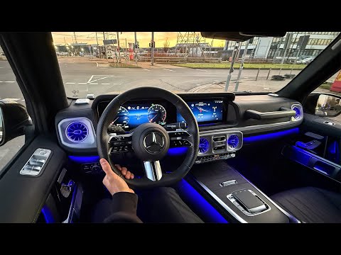 NEW 2026 Mercedes G Class POV Night Drive on the Autobahn! Exterior Interior Walkaround 4k