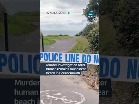 Detectives launch murder investigation after human remains found near beach #news #bournemouth
