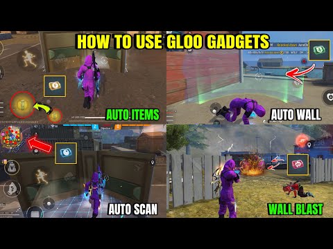 🔥 How to use 4 Gloo wall Gadgets 🔥 Best Gloo Gadgets tricks in Free fire 😍 Garena Free fire