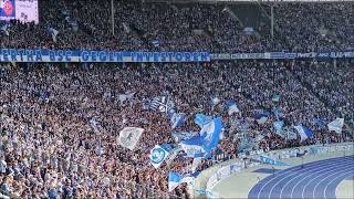 Stimmung in der Ostkurve beim Hertha-Spiel gegen Düsseldorf!