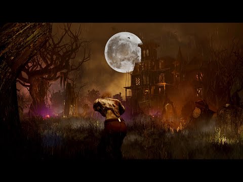 Spooky Halloween Ambience | Haunted Mansion & Graveyard with Thunder & Rain Sounds And Zombies Sound