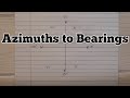 Converting Azimuths to Bearings