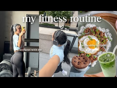 wellness diaries 🌱 my workout routine, high protein recipes, cycle syncing, & how to be consistent!