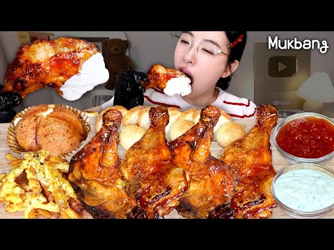 드디어 세번째레슨!!1인1닭 하기🍗좀더 강해져야해! 2닭할수 있게💪🏻!!ㅋㅋㅋ추성훈님이 극찬한 치킨!! 굽네 신메뉴 "장각구이" 치킨 먹방