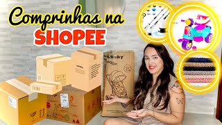 COMPRINHAS UTEIS NA SHOPEE | LIMPEZA, TAPETE, CARRINHO DE BEBÊ, TRICICLO 🥰