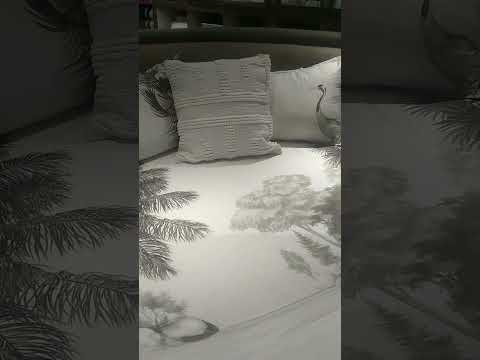 #pov# nature 🌿🍃print duoble bed sheet set#shortvedio