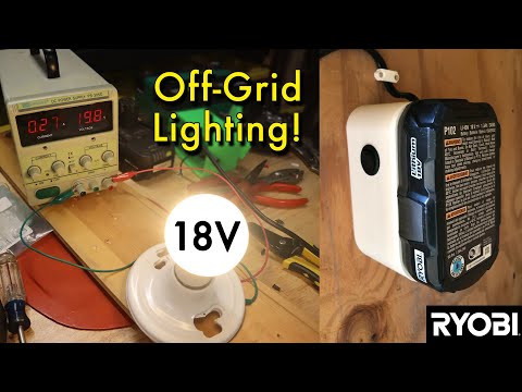 DIY Off-Grid Shed Lighting