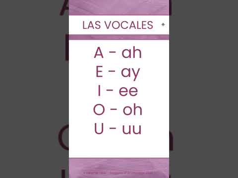 How to Pronounce Spanish Vowels | Spanish Phonics in 16 Seconds | How do you say the Spanish vowels?