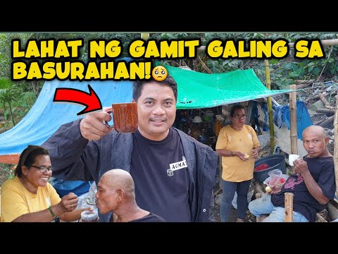 BAHAY BASURAHAN SA TABING ILOG MGA GAMIT GALING SA BASURAHAN PAANO NILA KINAKAYA?