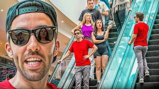 TRAPPED in a Real-Life Escalator Glitch. POV Psychological Social Experiment!