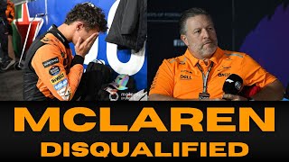 Both MCLAREN are DISQUALIFIED from Las Vegas 2025 GP.