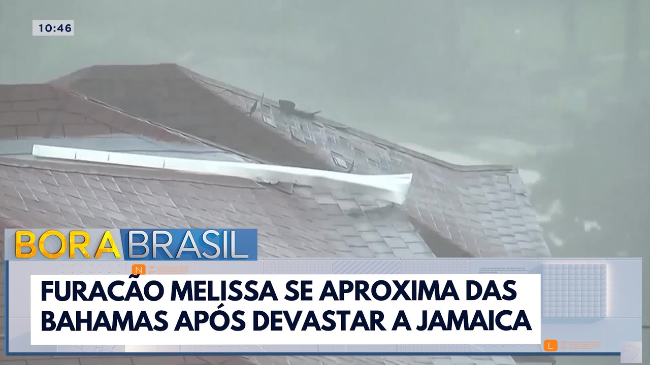 Furacão Melissa se aproxima das Bahamas após devastar a Jamaica | Bora Brasil  TV Online Furacão Melissa se aproxima das Bahamas após devastar a Jamaica | Bora Brasil