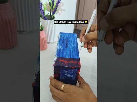 பழைய Mobile Box கண்டிப்பா இருக்கும் 😃 | DIY Mobile Box Reuse Idea 💡 | #diy #shorts #craft #trending