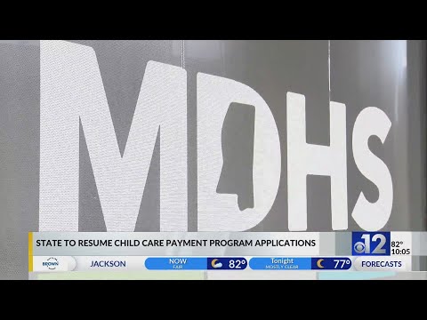 YouTube video thumbnail: Mississippi to Resume Child Care Payment Program Applications