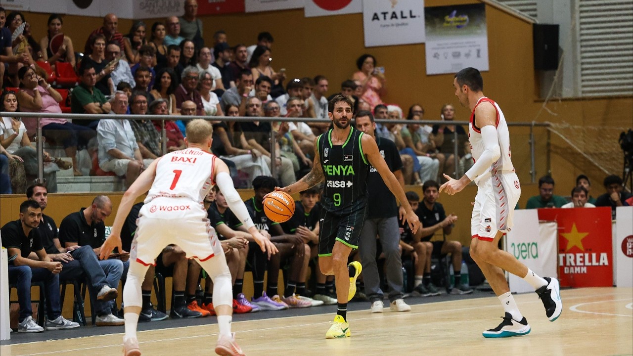 Victòria del Manresa contra el Joventut (78 - 84) en el primer partit ACB del torneig de Sant Julià