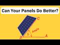 Optimizing Solar Panel Angles
