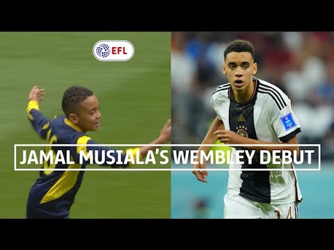 😳 Bayern Munich & Germany World Cup star Jamal Musiala's incredible 2014 hat-trick at Wembley!