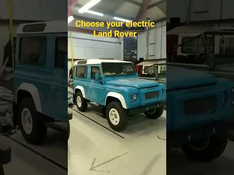 Electric Land Rover Defender lineup.