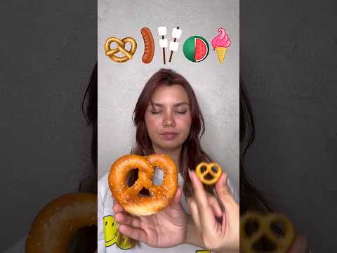 Big or Small challenge gummy ice cream? Giant pretzel or pink #shorts Best video