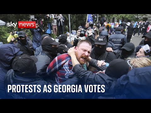 Mass protests ahead of Georgia vote on controversial law