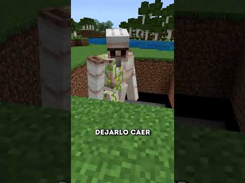 ESTO PASA SI ENTERRAMOS A UN GOLEM BAJO TIERRA EN MINECRAFT! ๐ฆ #shorts