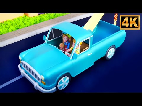 Wheels on the Tow Truck Go Round and Round, Kids Songs & Nursery Rhymes
