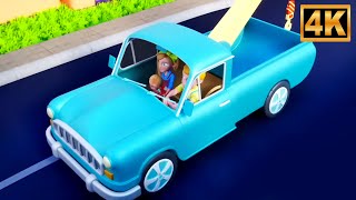 Wheels on the Tow Truck Go Round and Round, Kids Songs & Nursery Rhymes
