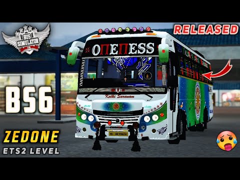 download ONENESS ZEDONE BS6 V2 BUS MOD for bus simulator indonesia | BUSSID V4.3.4 | #bussidmods