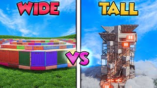 YouTube thumbnail for Max Mears's video titled 'The WIDEST vs TALLEST base in Rust!'