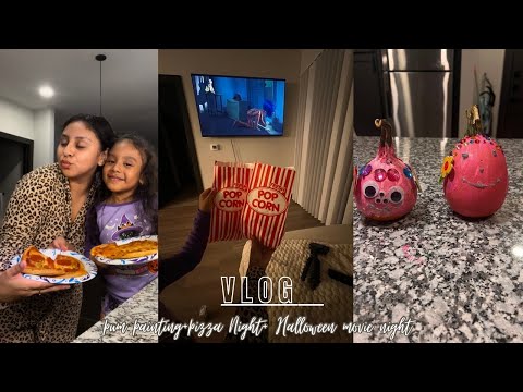 VLOG | SHOPPING FOR LEGACY'S HALLOWEEN COSTUME + PAINTING PUMPKINS + MAKING PIZZA'S + MORE