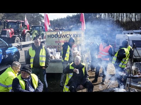 Πολωνία: Μπλόκα των αγροτών στα σύνορα με τη Γερμανία