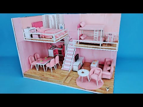 Cara Membuat Rumah Boneka Barbie Dari Kardus