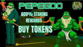 $PPgod Token Sale Started || 600% Staking Rewards || Full Review of pepegod