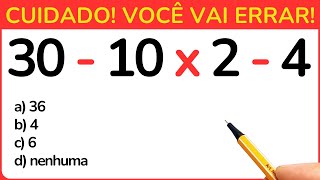 MATEMÁTICA BÁSICA! Consegue resolver essa?