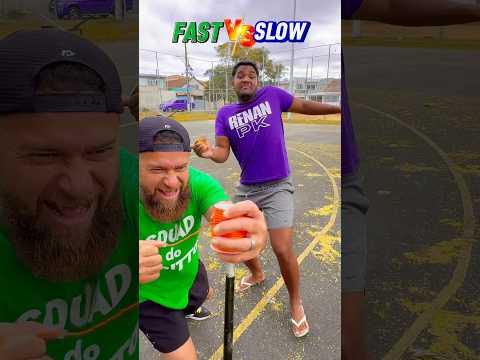 Fast vs slow #shorts #challenge