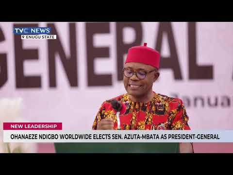 Ohanaeze Ndigbo Worldwide Elects Senator Azuta-Mbata As President General