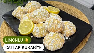 DÜNYANIN 🔝 EN GÜZEL EN FERAHLATAN LİMONLU 🍋 ÇATLAK KURABİYESİ ✅ #kurabiye #limonlukurabiye 