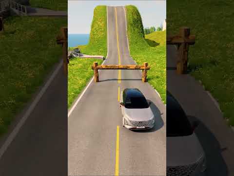 Flatbed Truck McQueen | Transportation with Truck - Pothole vs Car #56| BeamNG.Drive Gameplay