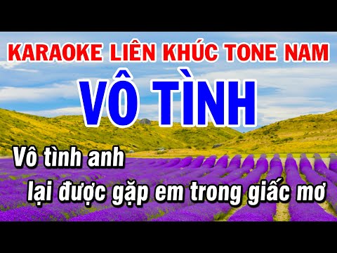 Karaoke Liên Khúc Tone Nam Nhạc Trẻ Xưa Hay  – Vô Tình | Karaoke Phi Long