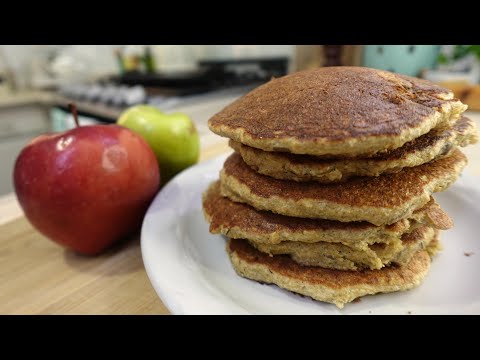 PARA BAJAR DE PESO Deliciosos hotcakes de AVENA Y MANZANA ¡SIN HARINA!