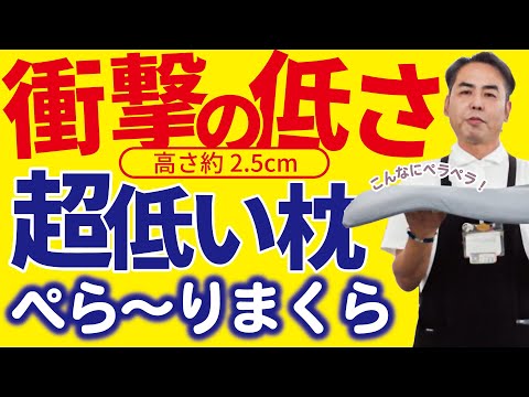 【低い枕を探している方必見】厚み約2.5cm!高さ調整OKで子供にも◎ 西川「ぺら〜り枕」使い方&特徴を解説|ふとんのタカハシ 十川店