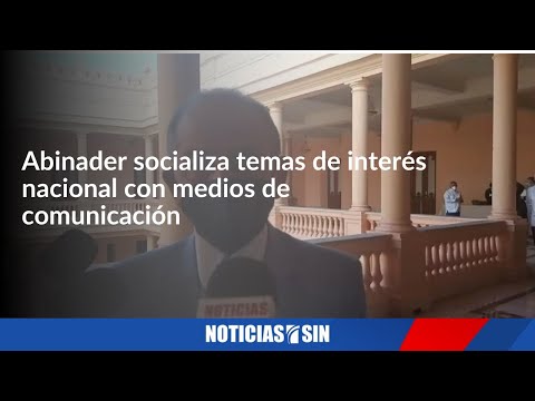 Abinader socializa temas nacionales con medios de comunicación