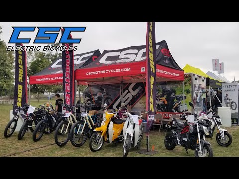 CSC Motorcycles E-bikes at the Electrify Expo Sept 18, 2021 New 1000 Watt Drive Sneak Peak!