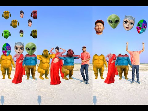 Fat dog vs cute girl friend & me funny vfx magic live🥰