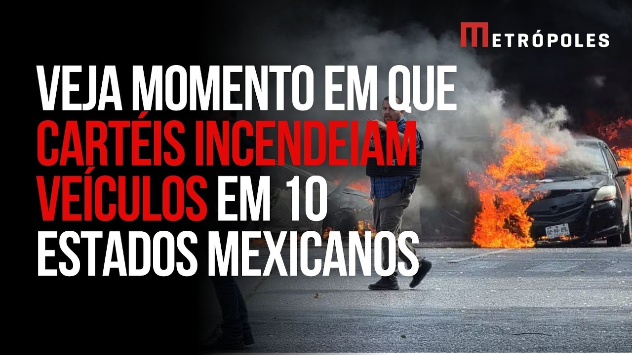 México: Após morte de “El Mencho”, cartéis espalham caos e incêndios em 10 estados do país