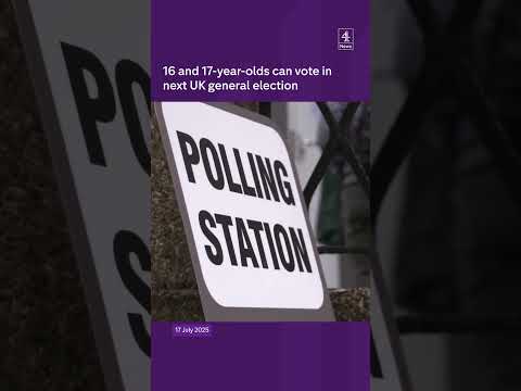 16 and 17-year-olds can vote in next UK general election