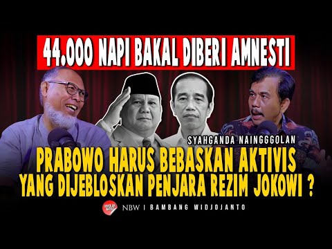 44000 NAPI BAKAL DIBERI AMNESTI PRABOWO HARUS BEBASKAN AKTIVIS YG DIJEBLOSKAN PENJARA REZIM JOKOWI ?