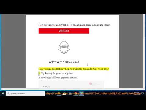 Nintendo Error Code 9001 0023 12 21