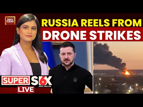 Super Six With Akshita Nandagopal LIVE: Ukraine's Biggest Drone Strike On Russia | India Today LIVE